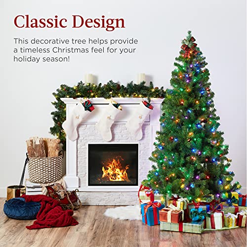 7.5ft Pre-Lit Multicolored LED Christmas Tree