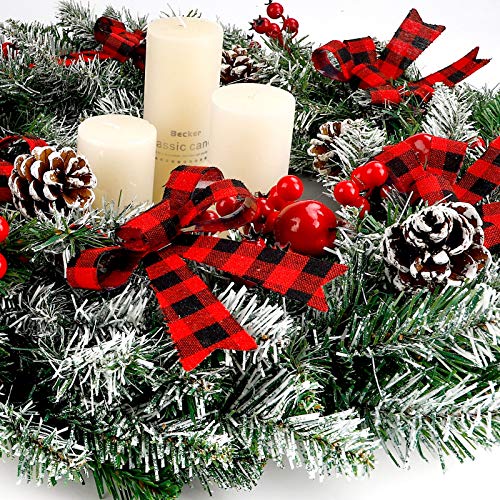 Pre-Lit Outdoor/Indoor Christmas Wreath with LEDs