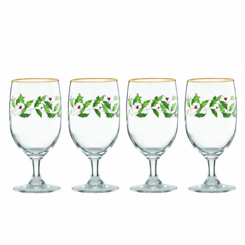 Lenox Holiday Iced Beverage Glass Set, 4 Pieces