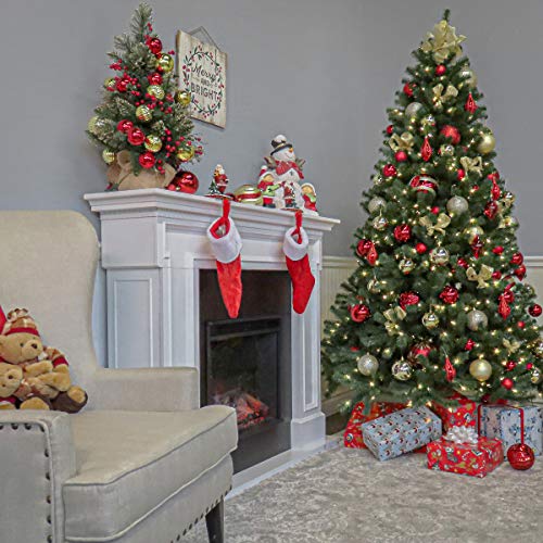 7.5ft Green Artificial Christmas Tree with Stand