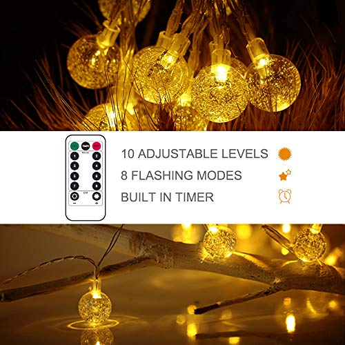 Battery Operated Globe String Lights with Remote
