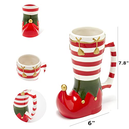 Christmas Elf Boot Mug - Fun Holiday Drinkware