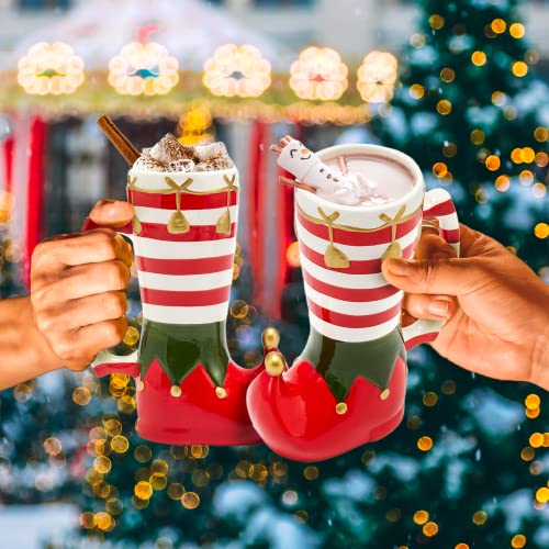 Christmas Elf Boot Mug - Fun Holiday Drinkware
