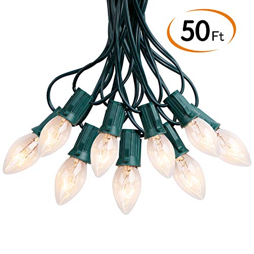 Vintage Outdoor C9 Christmas Light String -50ft