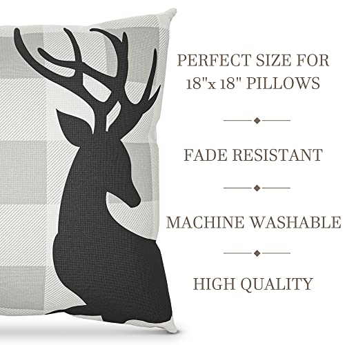 Christmas Farmhouse Pillow Covers - Set of 4