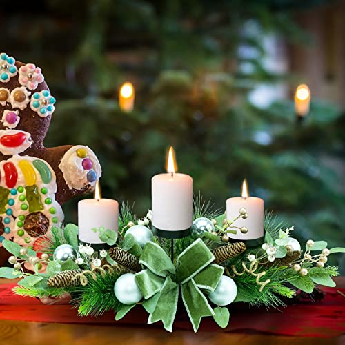 28" Triple Candle Holder for Christmas Decoration