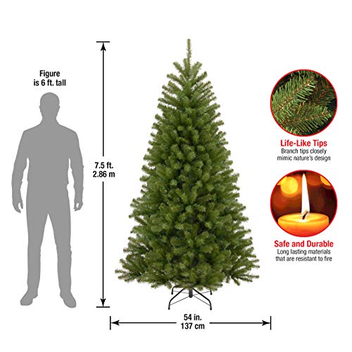 7.5ft Green Artificial Christmas Tree with Stand