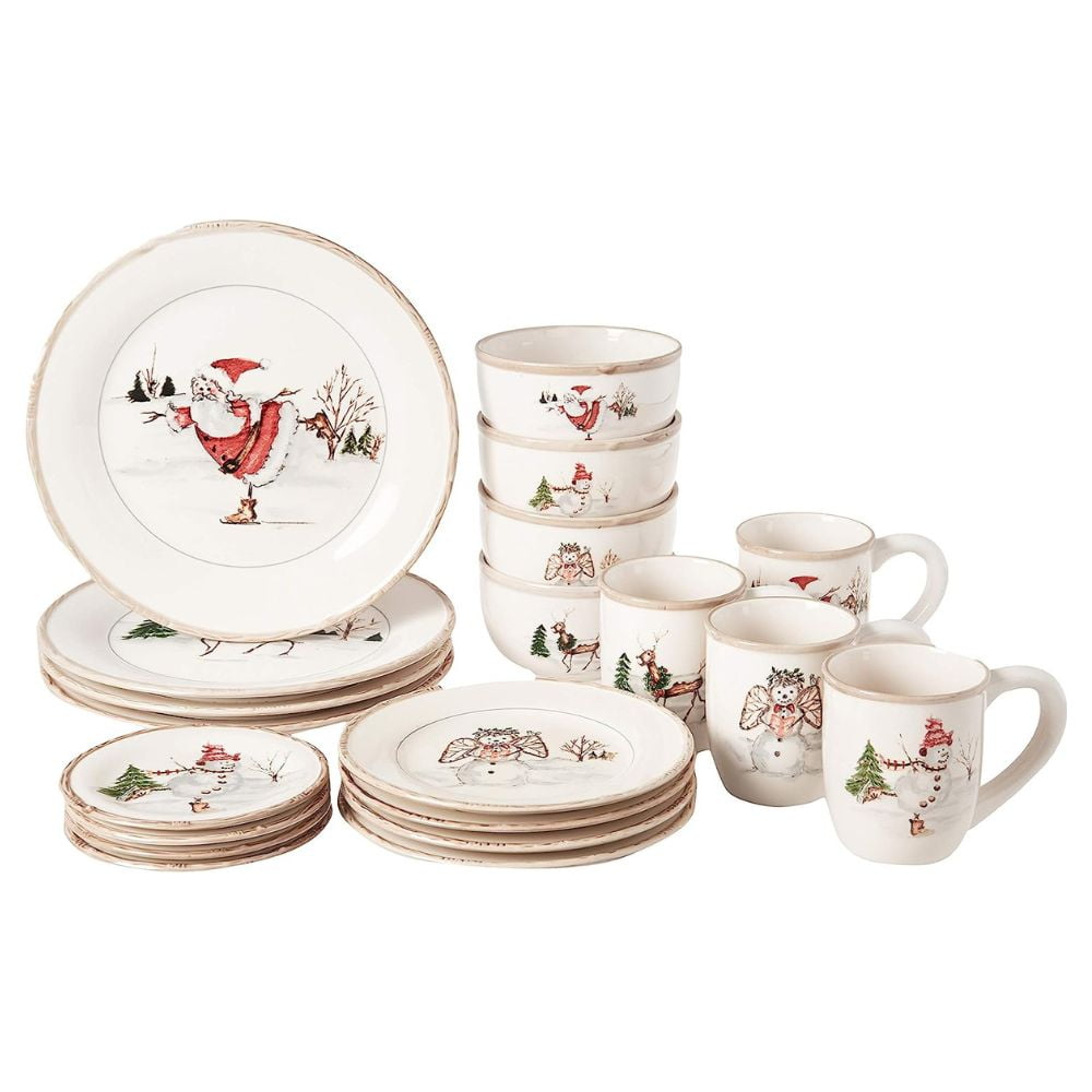 20-Piece Christmas Twig Dinnerware Set