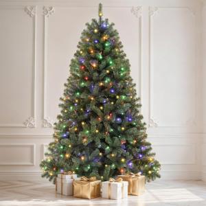 6ft Pre-lit Artificial Christmas Tree with Remote