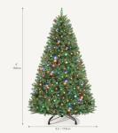 6ft Pre-lit Artificial Christmas Tree with Remote
