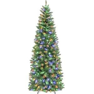 6ft Prelit Slim Christmas Tree with 200 LED Lights