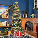 6ft Prelit Slim Christmas Tree with 200 LED Lights