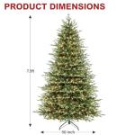 7.5 ft Prelit Artificial Christmas Tree with 450 LED Lights