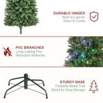 6ft Prelit Slim Christmas Tree with 200 LED Lights