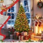 Premium 6FT Pre-Lit Classic Christmas Tree