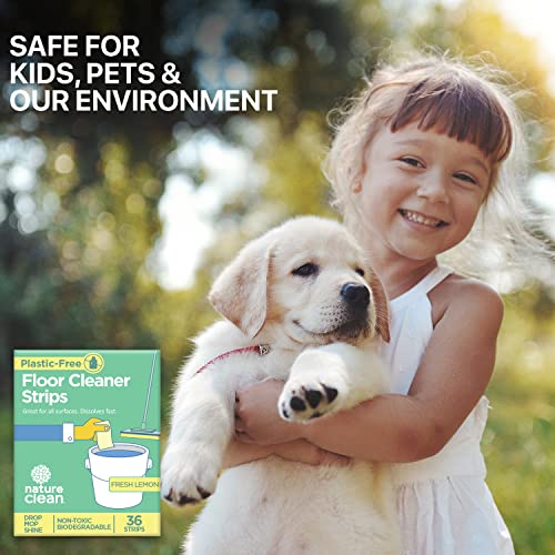 Plastic-Free Wood Floor Cleaner Strips, 36 Count