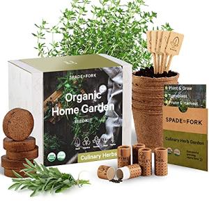 Indoor Organic Herb Garden Kit - Made in USA