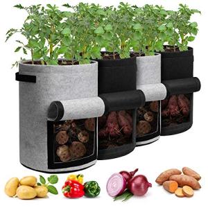 Homyhoo 10-Gallon Potato Grow Bags - 4 Pack