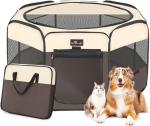 Portable Eco-Friendly Dog Playpen with Shade Cover