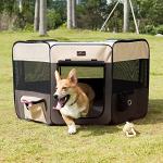 Portable Eco-Friendly Dog Playpen with Shade Cover
