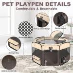 Portable Eco-Friendly Dog Playpen with Shade Cover