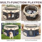 Portable Eco-Friendly Dog Playpen with Shade Cover