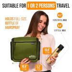 Large Waterproof Travel Toiletry Bag with Compartments