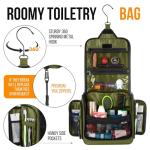 Large Waterproof Travel Toiletry Bag with Compartments