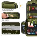 Large Waterproof Travel Toiletry Bag with Compartments