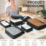 Expandable Eco-Friendly Packing Cubes for Travel