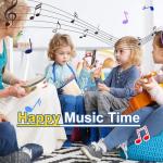 LOOIKOOS Natural Wooden Toddler Musical Instruments Set