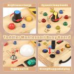 Montessori Busy Board with LED for Toddlers