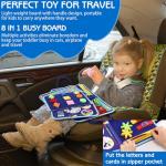 Montessori Busy Board for Toddlers - Blue Dinosaur