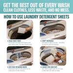 Eco-Friendly Laundry Detergent Sheets - 200 Loads
