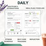 Eco-Friendly Wellness Planner & Food Log Journal