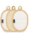 JOORY Biodegradable Natural Loofah Sponge Set