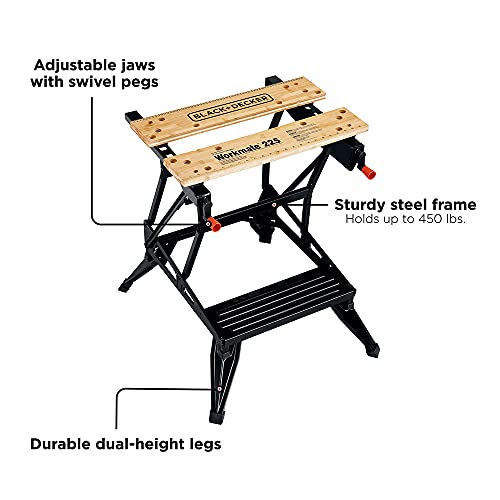 BLACK+DECKER Portable Workbench with Vise