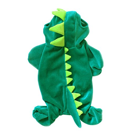 NACOCO Green Dinosaur Costume for Medium & Large Dogs