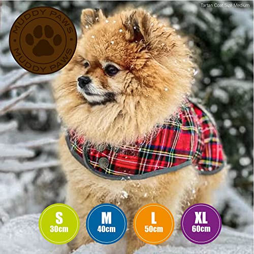 Ancol Highland Tartan Dog Coat, Red, Large