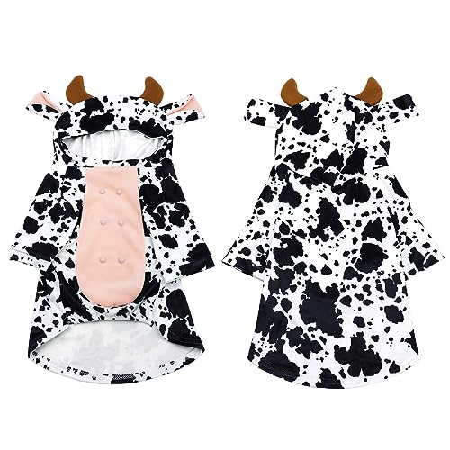 Adorable Cow Costume for Dogs - Halloween Fun