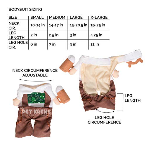 Medium Oktoberfest Dog Costume for Halloween Fun