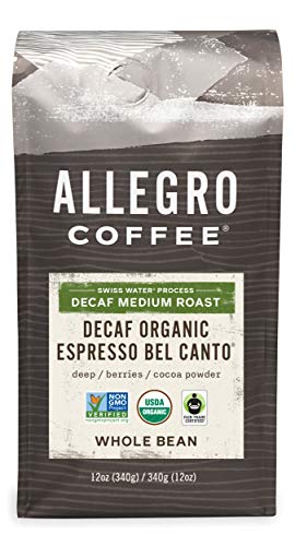 Organic Decaf Espresso Whole Beans, 12 Oz