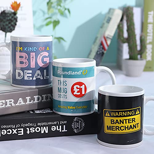 Set of 6 Classic White Coffee Mugs