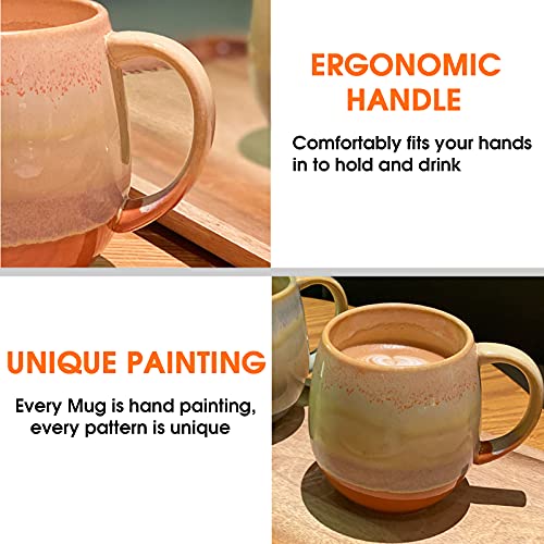 Vivimme 2-Pack 18 oz Funny Ceramic Coffee Mugs