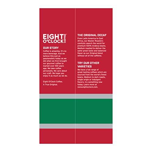 Eight O'Clock Decaf Medium Roast Coffee, 21 Ounce