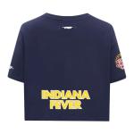 Pro Standard Womens WNBA Indiana Fever Caitlin Clark #22 Classic Player Name and Number S/S Boxy TEE Midnight Navy M