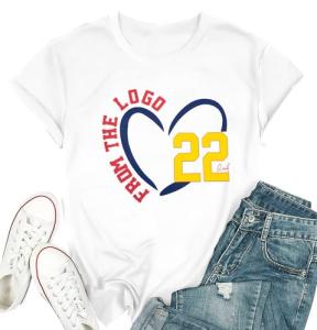 Women Basketball Shirt The Logo 22 Basketball Player Tee Basketball Mom Shirts Basketball Lover Gifts Tops White
