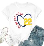 Women Basketball Shirt The Logo 22 Basketball Player Tee Basketball Mom Shirts Basketball Lover Gifts Tops White