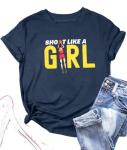 Basketball 22 Shirt Women Basketball Mom Shirts Basketball Player Tee Basketball Fan Love Tshirt Sports Short Sleeve Tops Dark Blue