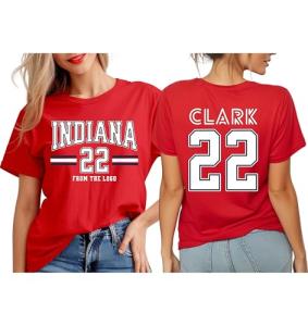 Caitlin Clark Indiana Basketball Fan Tee - Red